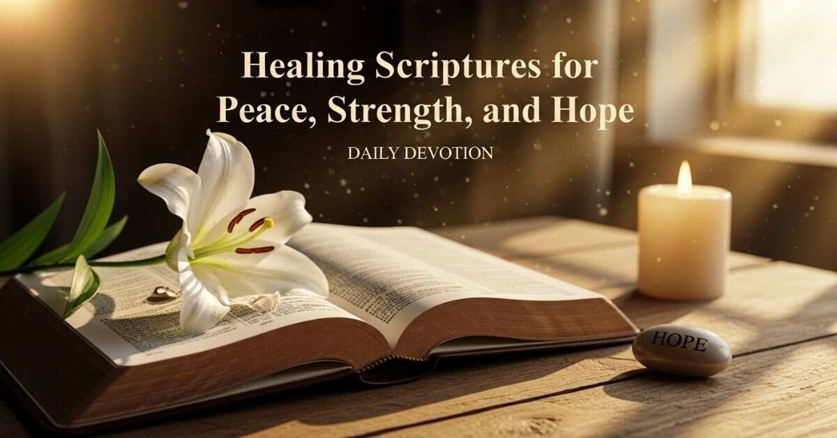 70+ Healing Scriptures for Peace Strength and Hope Daily