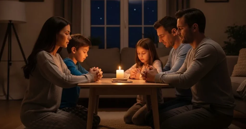 beautiful night prayer for family