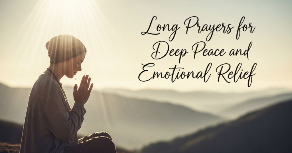 Long Prayers for Deep Peace and Emotional Relief