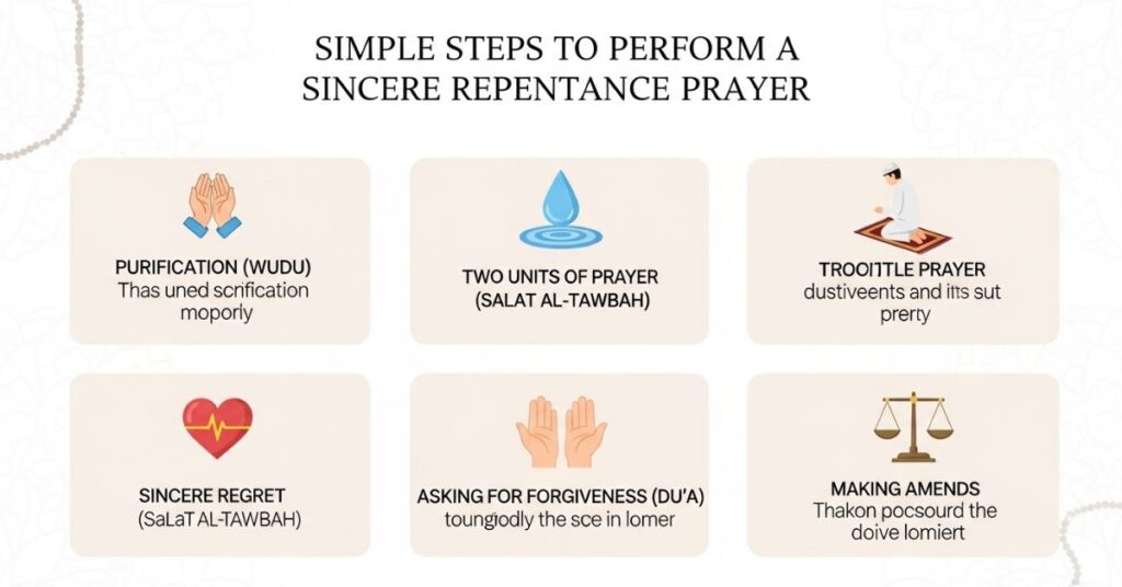 Simple Steps to Perform a Sincere Repentance Prayer