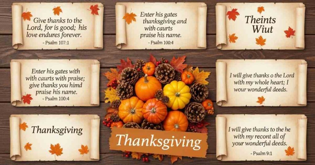 Thanksgiving Scriptures to Pray