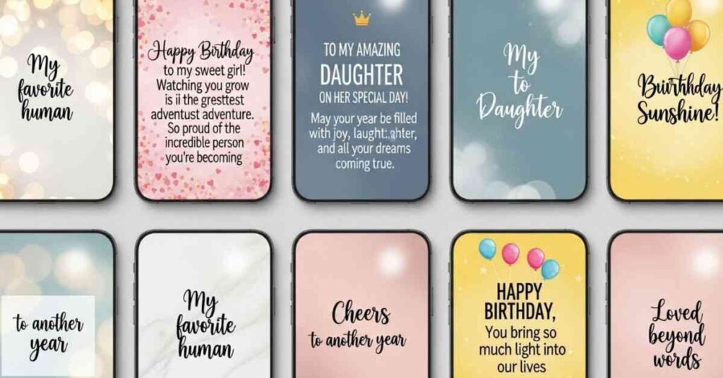 Social Media Birthday Captions for Daughter